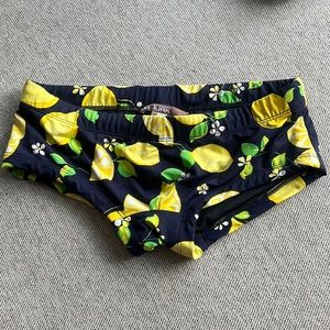 Mr. Turk Lemon Print Swim Brief Trunk